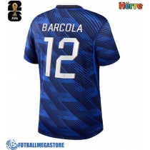 Fotballdrakt Herre Frankrike Bradley Barcola #12 Hjemmedrakt VM 2026 Kortermet
